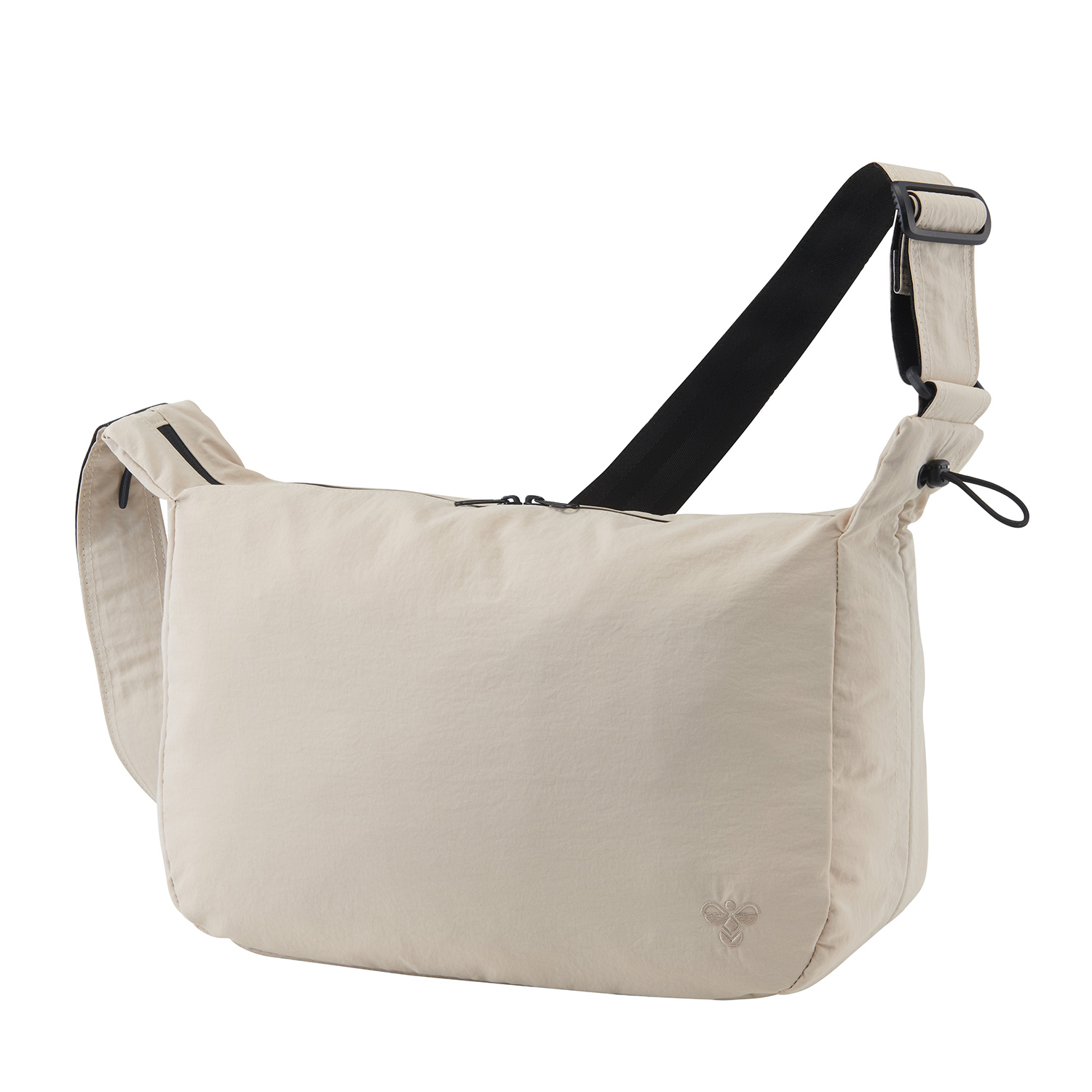 約16L ヒュンメル メンズ レディース hummel PLAY SHOULDER BAG ショルダーバッグ 肩掛け 鞄 カジュアル ブラック 黒 ネイビー ベージュ 送料無料 hummel HLB4046 hummel PLAY SHOULDER BAG（容量約16L)｜hummel｜ヒュンメル公式