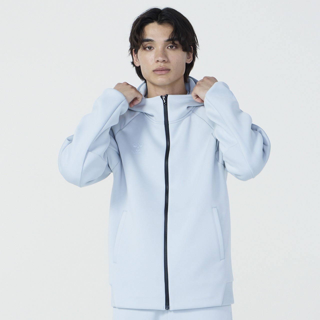 GUILD PRIME × hummel 総柄プリントフーデットジャケット GUILD PRIME × hummel 総柄プリントフーデットジャケット