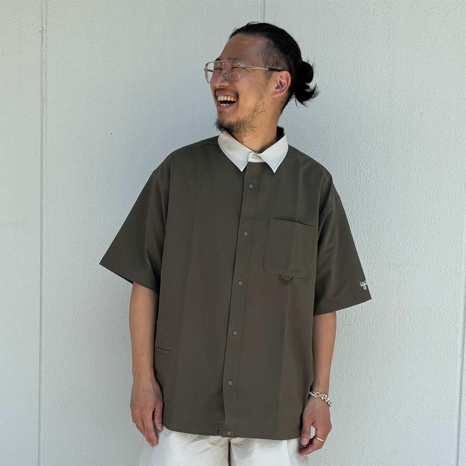 hummel PLAY シアサッカー半袖フルボタンシャツ｜hummel｜ヒュンメル