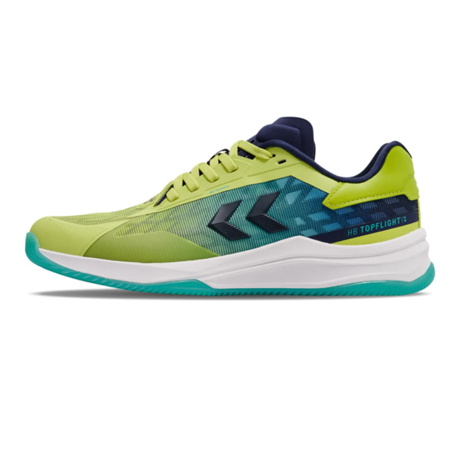 TOPFLIGHT フットサルシューズ 黒/青/緑 HB TOPFLIGHT PRO｜hummel｜ヒュンメル公式オンラインストア
