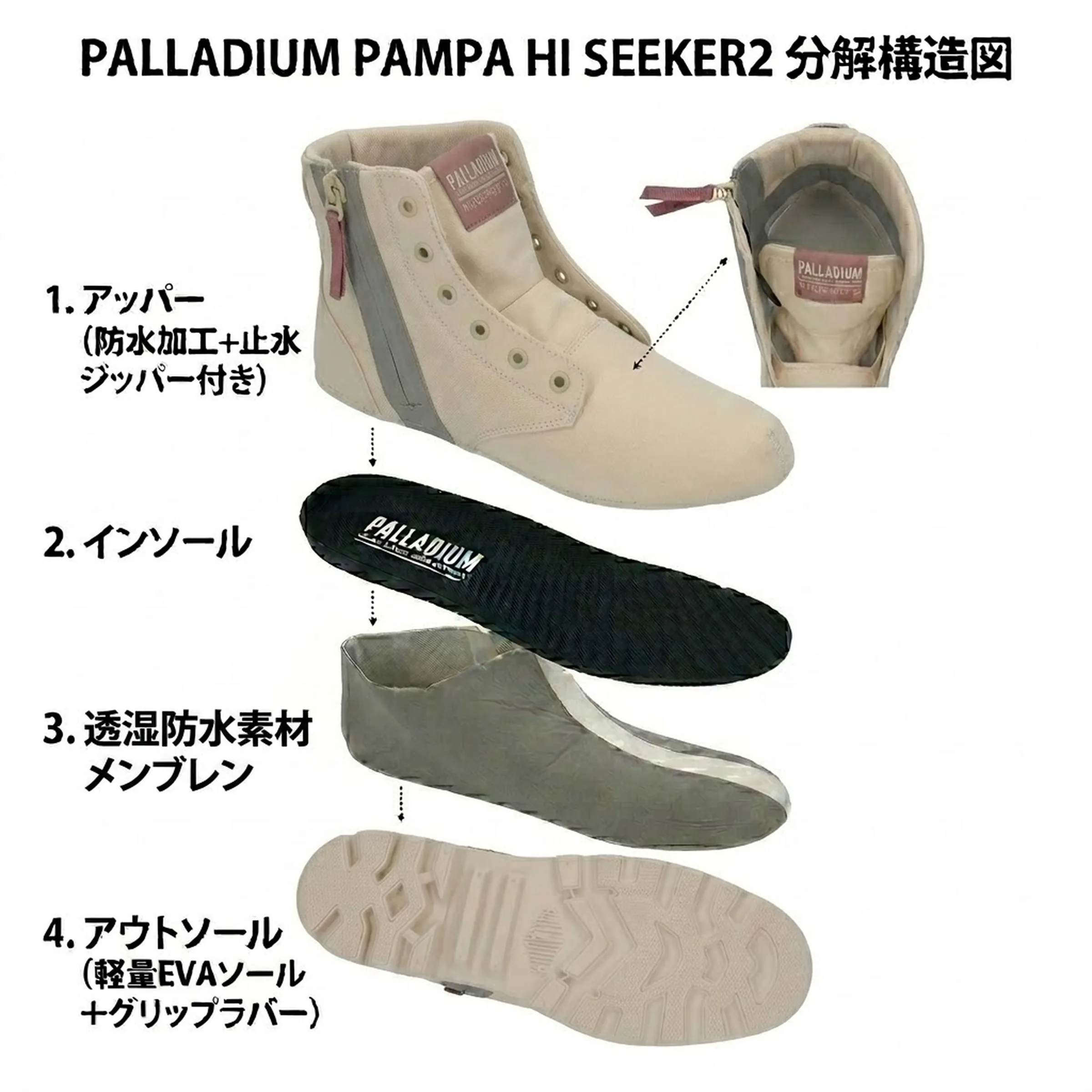 PAMPA HI SEEKER2 LT+WP+｜PALLADIUM(パラディウム)公式オンラインストア