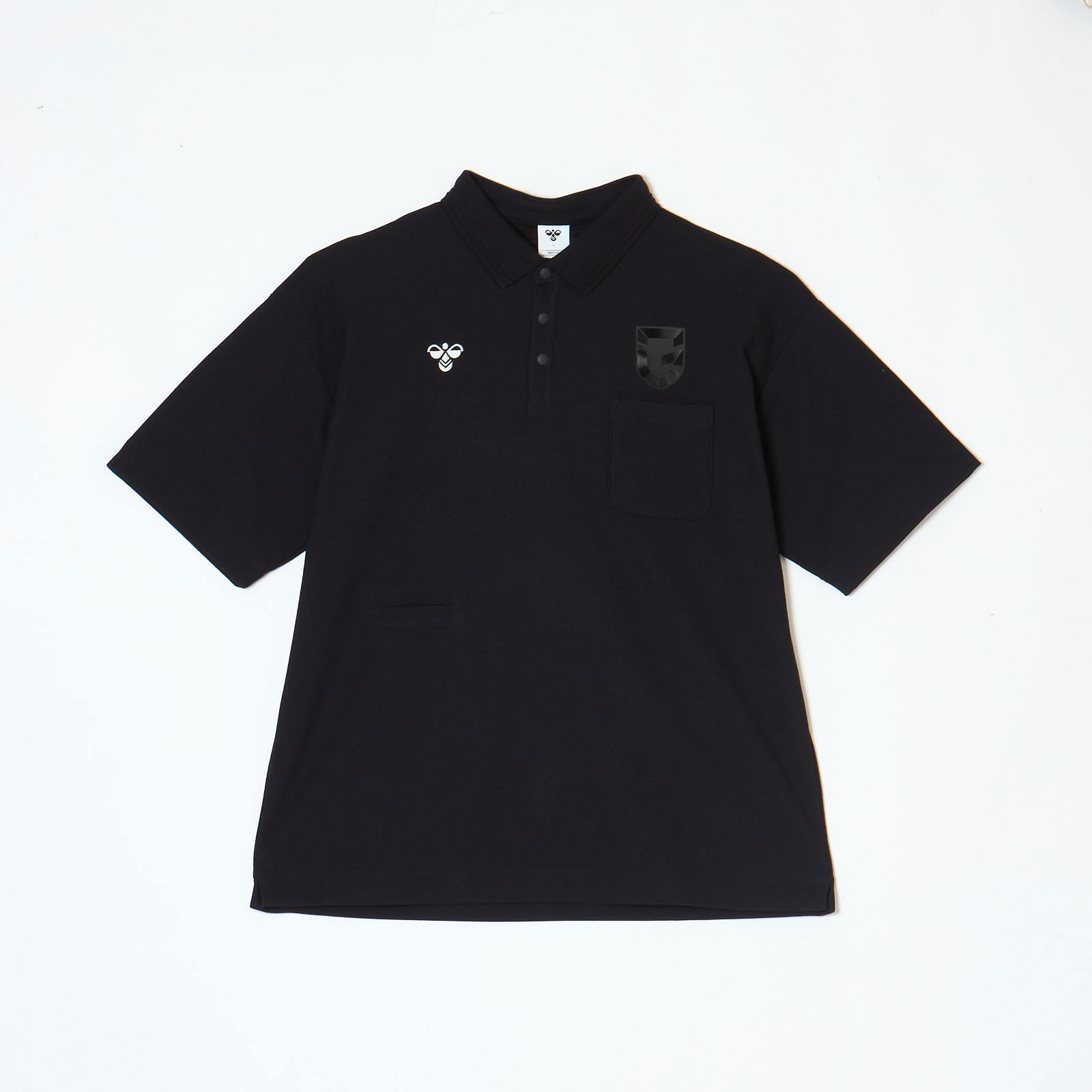 ガンバ大阪×hummel シアサッカー半袖フルボタンシャツ｜hummel