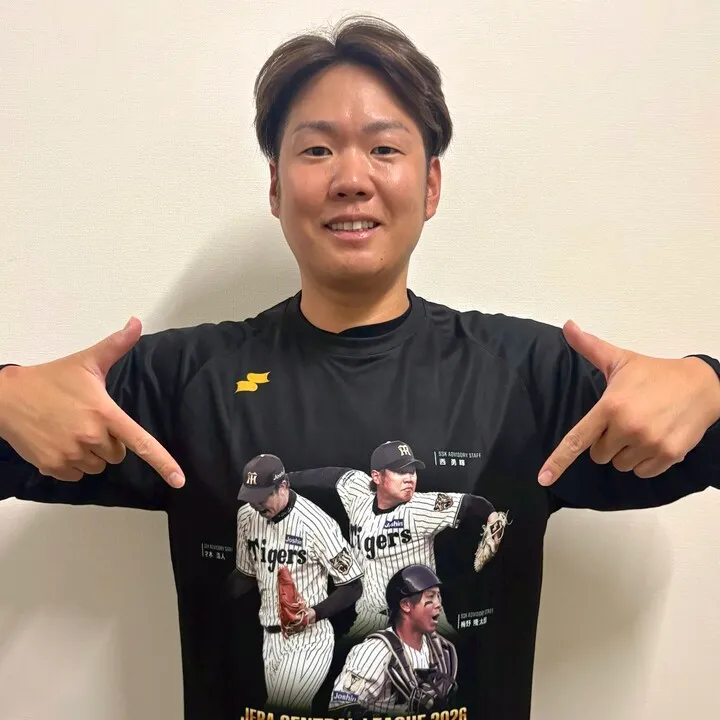 阪神タイガースリーグ優勝記念Tシャツ（3選手）｜SSKベースボール